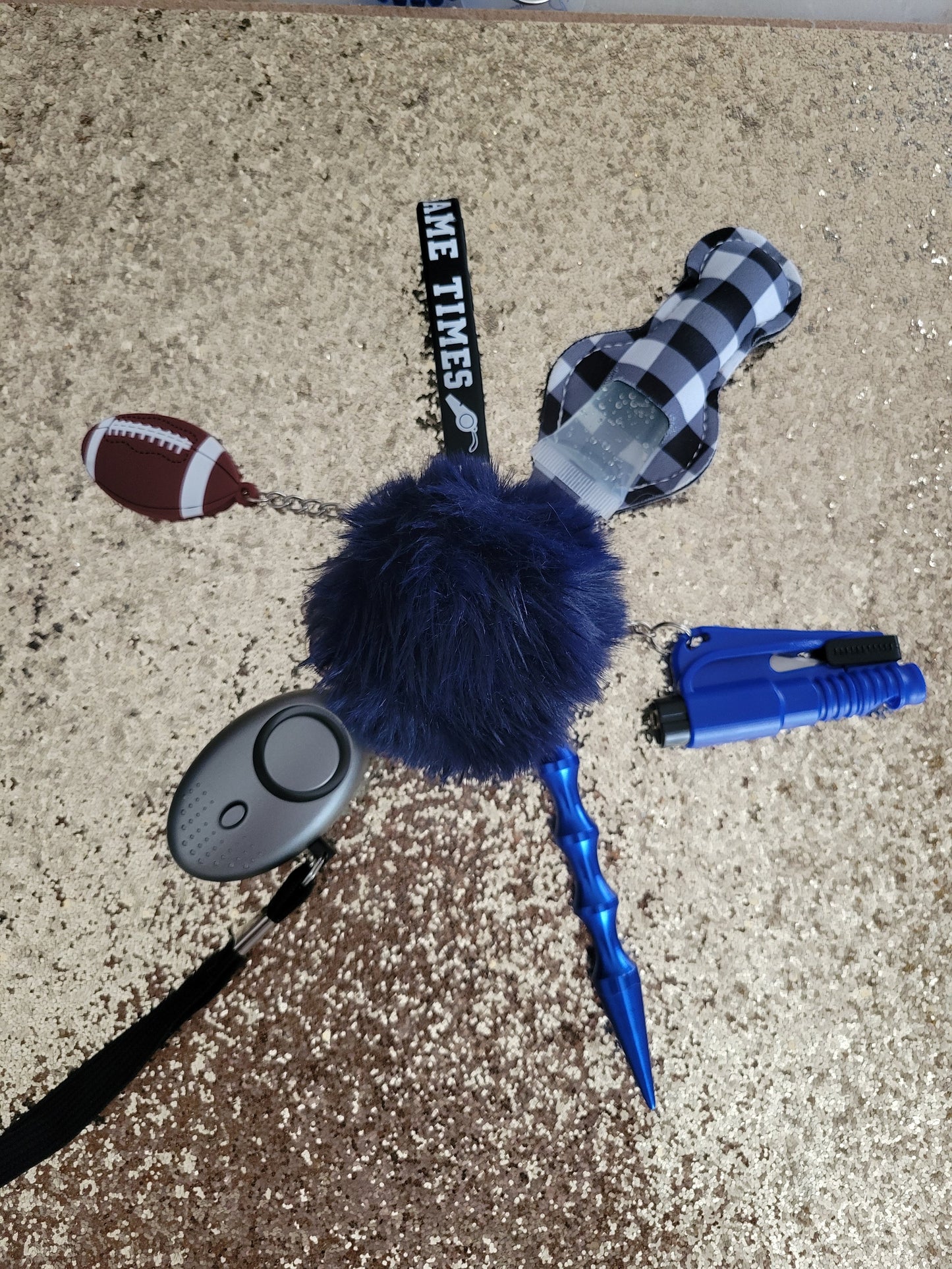 Football Inspired Safety Keychain Sets
