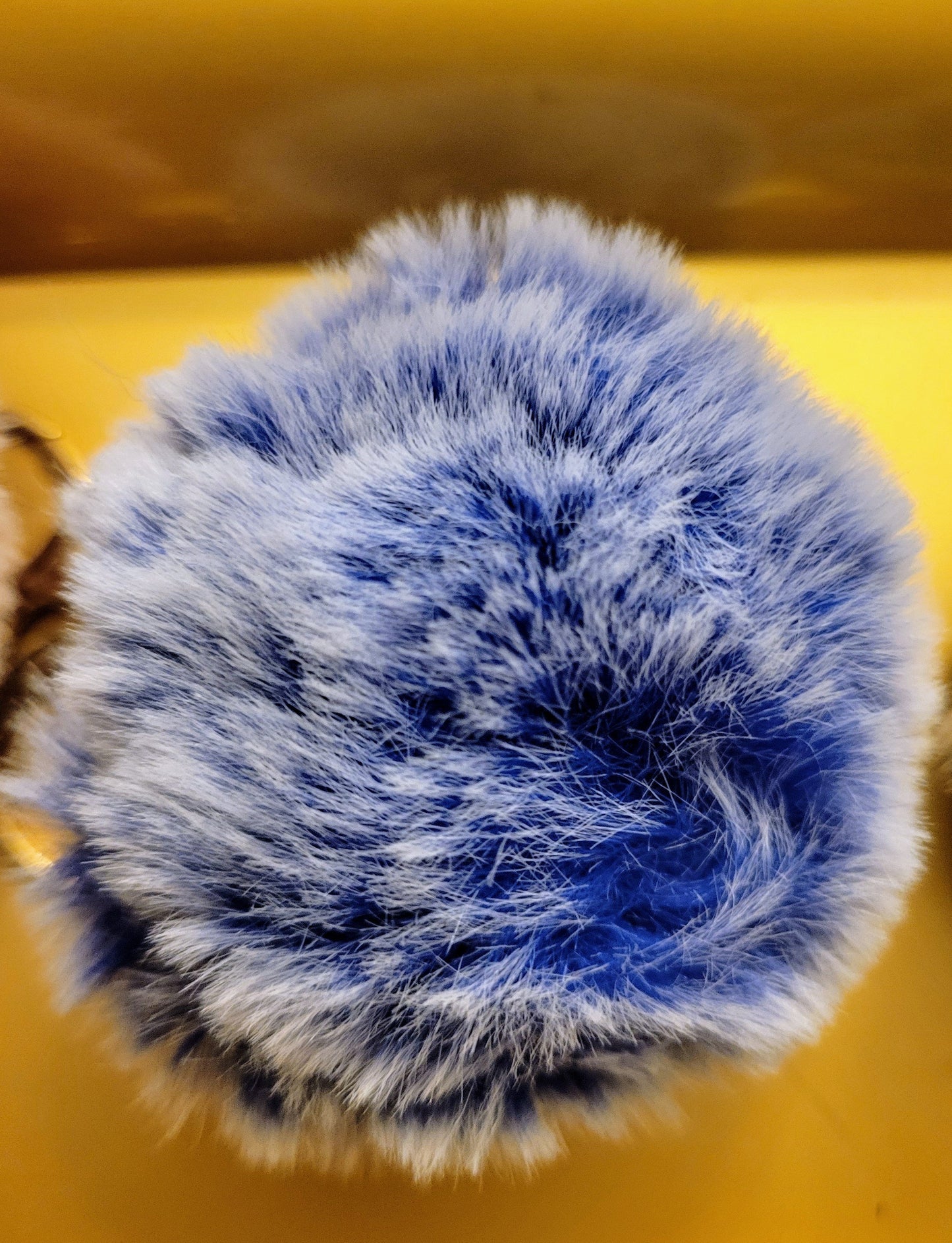 Marble Puffball Keychain