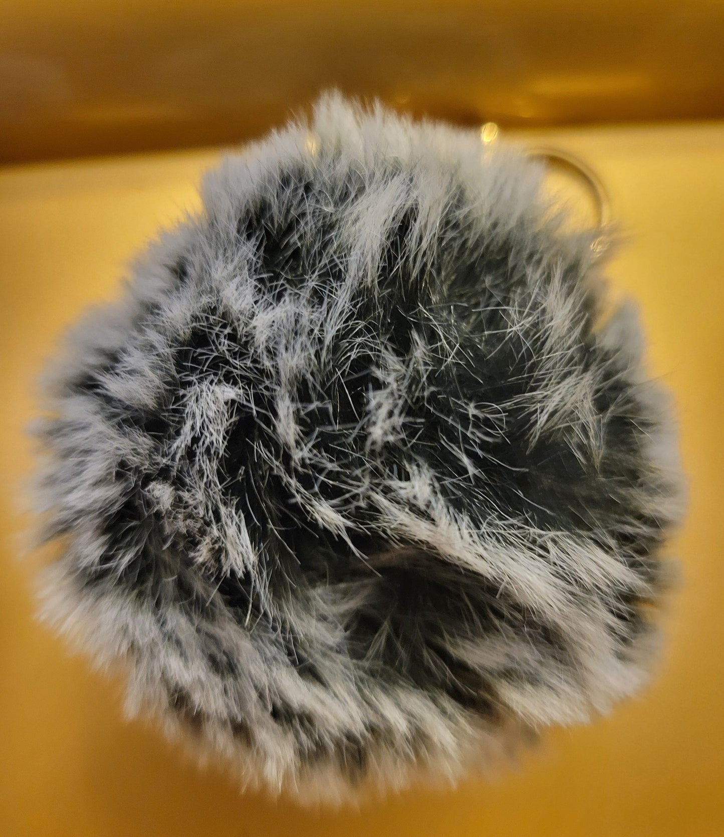 Marble Puffball Keychain