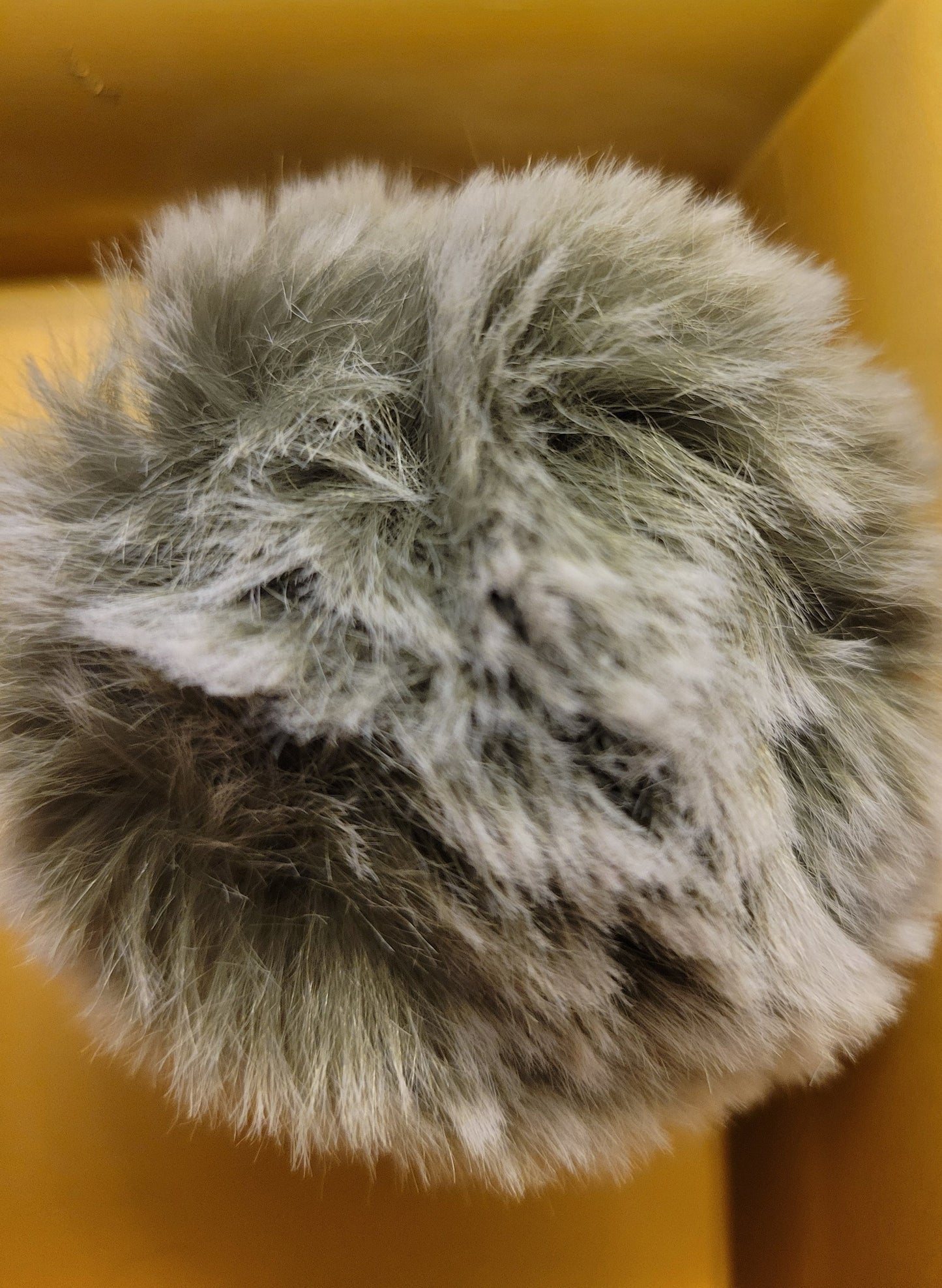 Marble Puffball Keychain