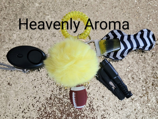 Football Inspired Safety Keychain Sets